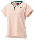 YONEX ヨネックス ウィメンズゲームシャツ ピンクベージュ S 20837 630 | スポーツ スポーツウェア 競技 テニス 軟式 硬式 バトミントン ウェア シャツ 半袖 UVカット 吸汗 速乾 クール 制電 ストレッチ ゲームウェア ユニフォーム レディース 女性(4)