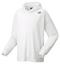 YONEX ヨネックス ユニパーカー ホワイト O 30092 11 | スポーツ スポーツウェア 競技 テニス 軟式 硬式 バトミントン ウェア フーディー ...