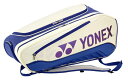 YONEX ヨネックス ラケットバッグ6 ホワイト/ディープブルー BAG2542RY 741 | スポーツ 競技 テニス 軟式 硬式 バトミントン バッグ ケ...
