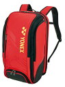 YONEX ヨネックス バックパック レッド/ブラック BAG2548Y 53 | スポーツ 競技 テニス 軟式 硬式 バトミントン バッグ ケース バックパッ...