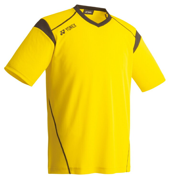 YONEX ヨネックス ジュニアゲームシャツSS イエロー J130 FW1002J 004 | スポーツウェア ゲームシャツ プロスタイル Tシャツ 半袖 UVカット 吸汗速乾 制電 ポリエステル100% テニス サッカー ゲーム 練習 試合 ユニセックス ジュニア キッズ スポーツ