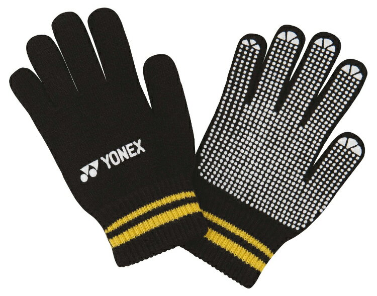YONEX ヨネックス ユニグローブ ブラック FW4002 007 | スポーツ グローブ 手袋 手ぶくろ 防寒 滑り止め付き トレーニング 練習 試合 ユニ...