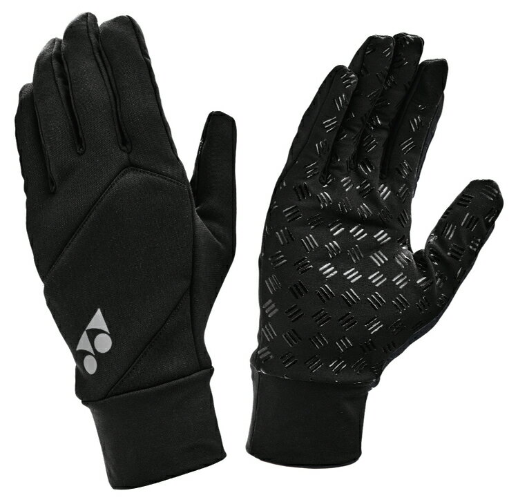 YONEX ヨネックス ユニグローブ ブラック M FW4006 007 | スポーツ グローブ 手袋 手ぶくろ 防寒 ポリエステル100% トレーニング 練習...