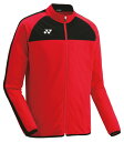 YONEX ヨネックス ユニトレーニングトップ レッド O FW5007 001 | スポーツウェア トレーニングトップ ジャージ 長袖 上着 トップス UVカ...