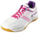 YONEX ヨネックス パワークッションストライダーフロー ホワイト/ピンク 24 SHBSF1 062 | バドミントン バド シューズ 靴 フィット性 軽量...