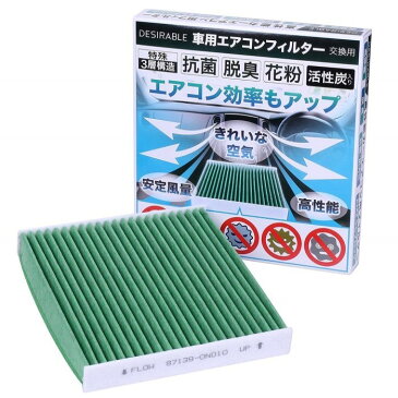 特殊3層構造＆活性炭入り 三菱車/日産車 eKワゴン eKスポーツ eKスペース eKクラッシィ eKカスタム eKアクティブ ミラージュ トッポ アイ i-MiEV オッティ 等 エアコンフィルター PM2.5除去 ウィルス 排ガス 抗菌 抗カビ をブロックの高機能 参考型番DCC8003 SA016