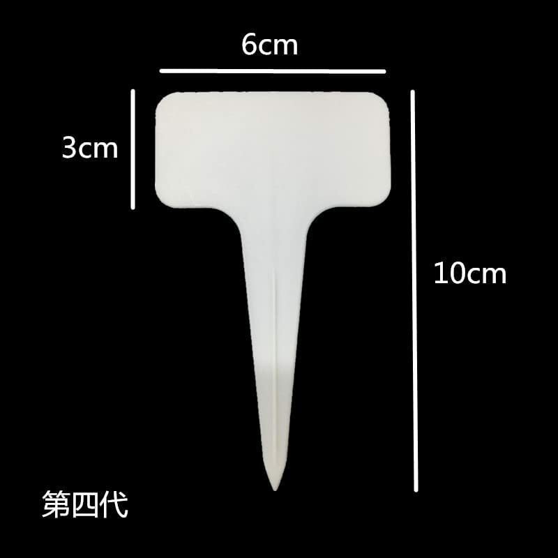 園芸ラベル 100枚セット 植物タグ ガーデニング 花壇 鉢植 T型 黒 再使用可能 送料...