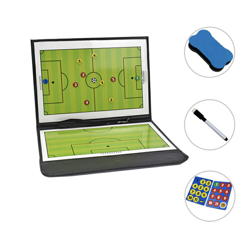 サッカーボード 作戦ボード 作戦盤 折り畳み式 マグネット 専用ペン付き コーチングボード 戦略指導 ...