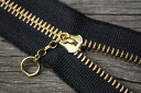 【1本売り】Vintage ブラス　チェーンジッパー　#5 brass chain zipper