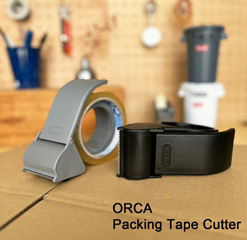 ORCA パッキングテープカッター オルカ Packing Tape Cutter 梱包用テープカッター 梱包 ガムテープ OPPテープ モノトーン シンプル おしゃれ　