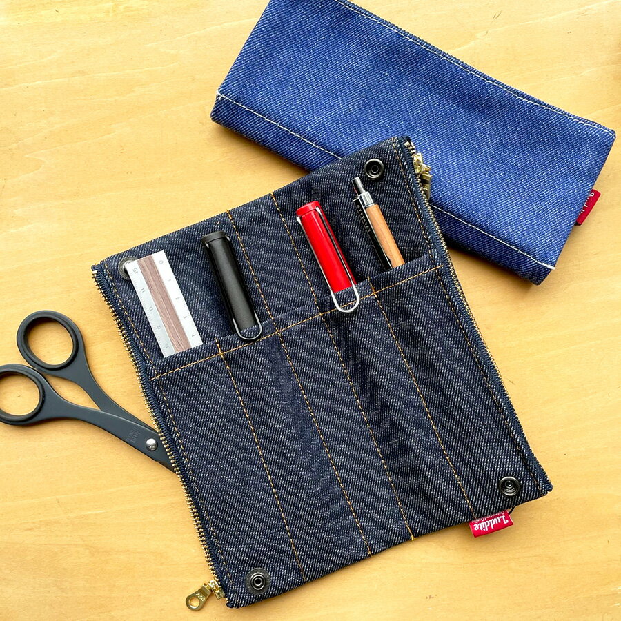 乐天商城 - Luddite ラダイト デニム ベンディペンケース 岡山デニム Authentic Denim オーセンティックデニム 人気ペンケース 万年筆 プレゼント 男性 女性 日本製