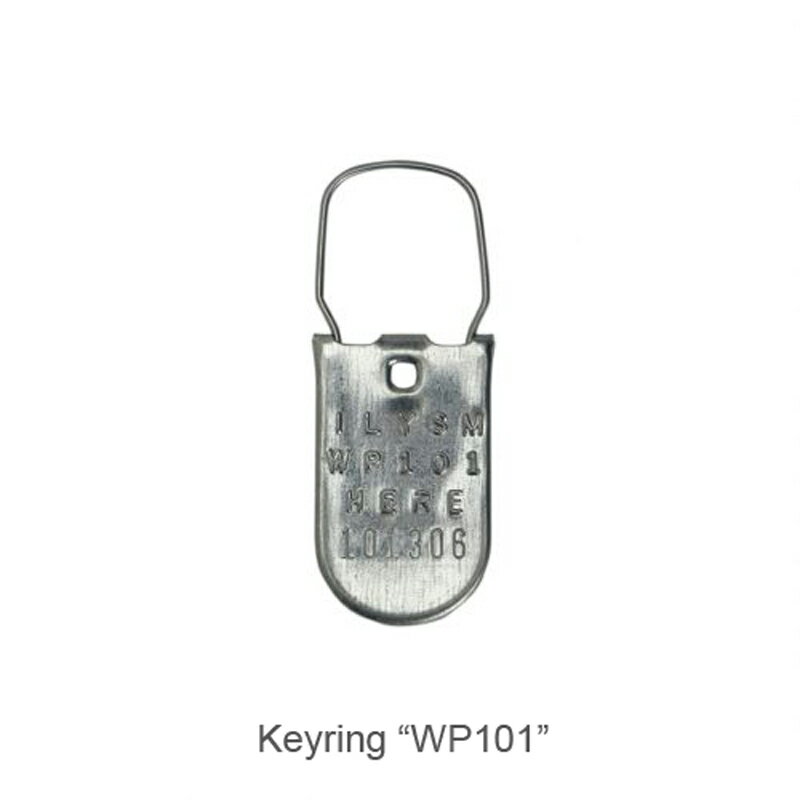 キーリング WP101 キーホルダー DETAIL ナンバリング シンプル おしゃれ かっこいい USA アルミ 【メール便対応】