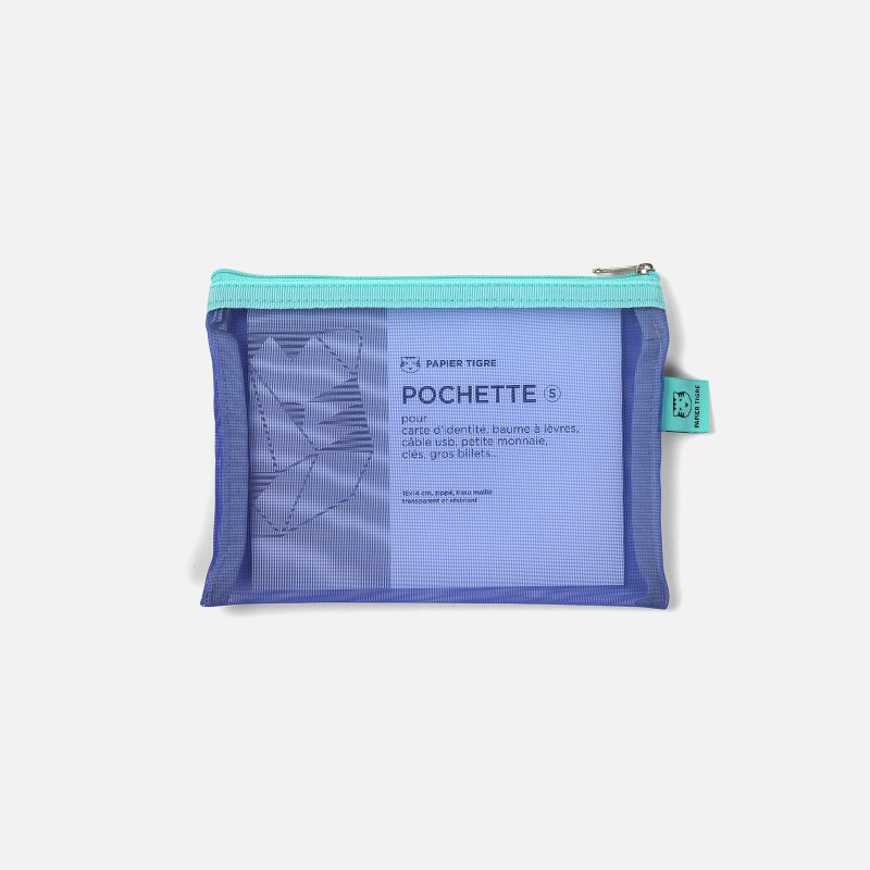 パピエティグル メッシュポーチ A6 PAPIER TIGRE POCKET S シンプル 透明 かわいい...