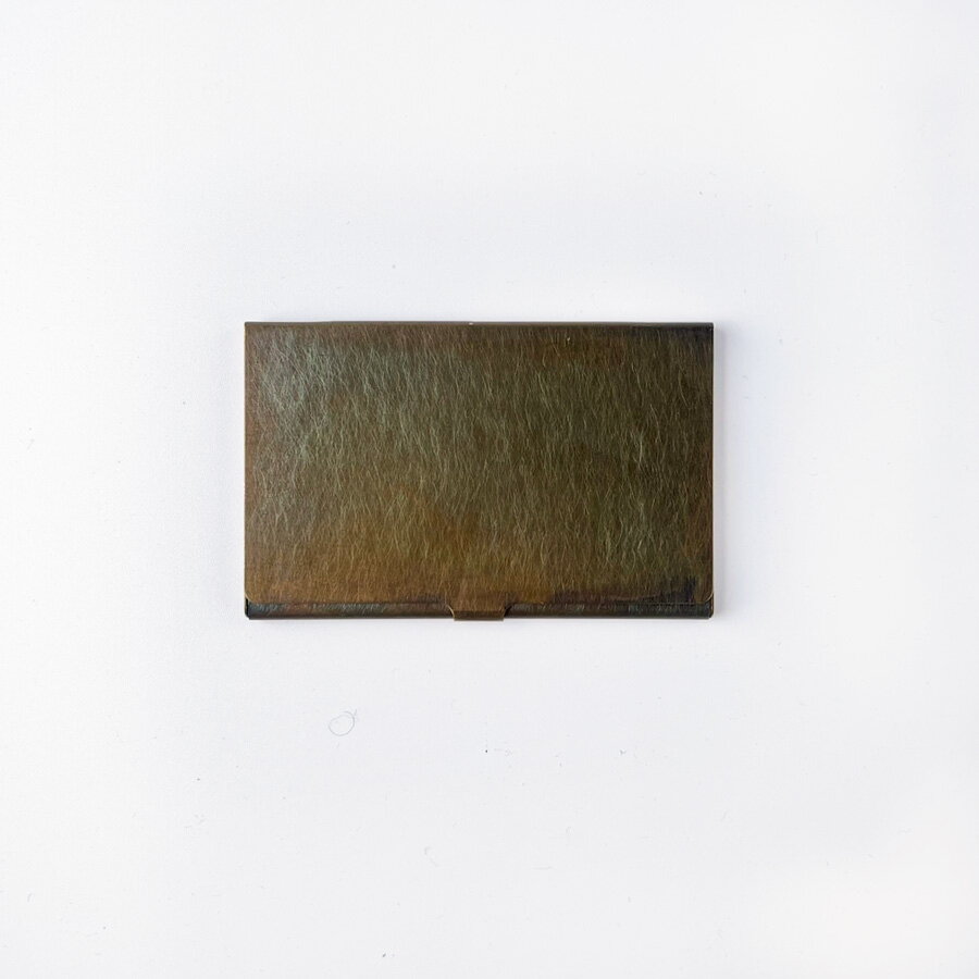 ブラス カードケース 錆加工 picus ピクス BRASS CARDCASE+ RUST 真鍮 シンプル メール便対応 2