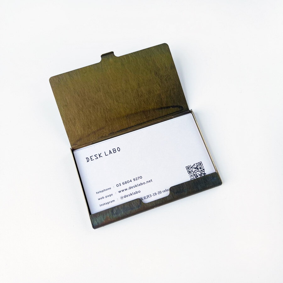 ブラス カードケース 錆加工 picus ピクス BRASS CARDCASE+ RUST 真鍮 シンプル メール便対応 3