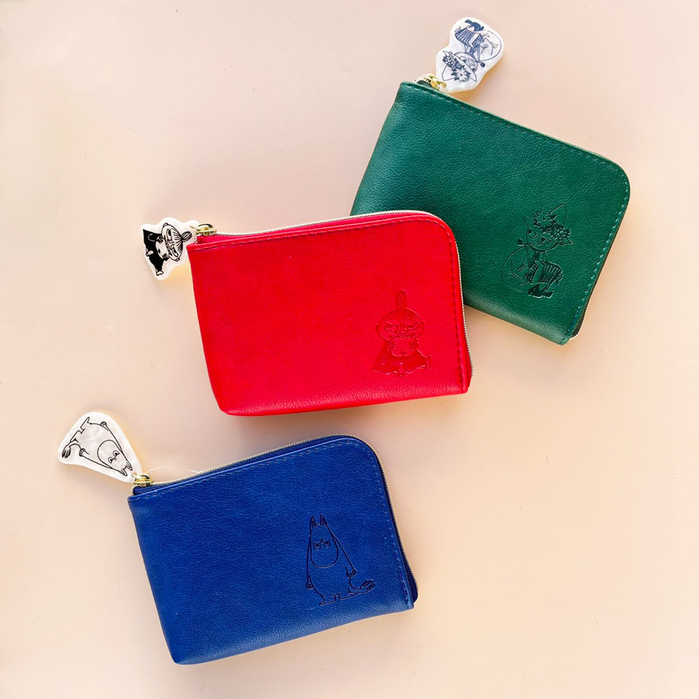 乐天商城 - MOOMIN ムーミン Lパース 財布 ミニ財布 コインケース 小銭入れ アクセサリー入れ 薄型 ミニウォレット カードケース ハイタイド