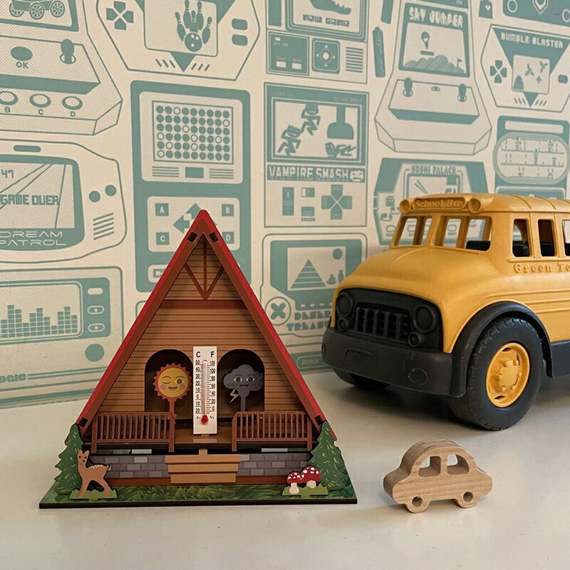 文具 雑貨 DESK LABO下北沢のウェザーハウス 温度計 湿度計 オーナメント DIY キット キッカーランド kikkerland｜アングル3