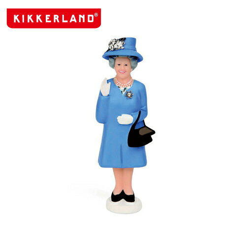 ソーラークイーン ダービーブルー エリザベス女王 キッカーランド Kikkerland インテリア 雑貨 Solar Queen Derby blue ソーラー電池