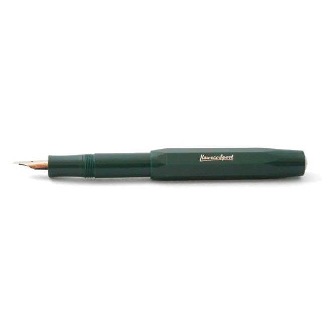 カヴェコ 万年筆 クラシックスポーツ グリーン KAWECO ショート コンパクト Classic sports おしゃれ【メール便対応】 【あす楽】