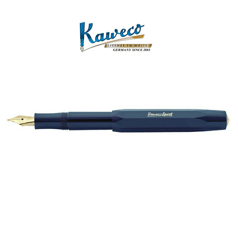 カヴェコ 万年筆 クラシックスポーツ ネイビー KAWECO ショート コンパクト Classic sports  