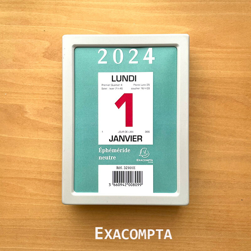 日めくり カレンダー エグザコンタ 大 2024 EXACOMPTA おしゃれ 【メール便対応】