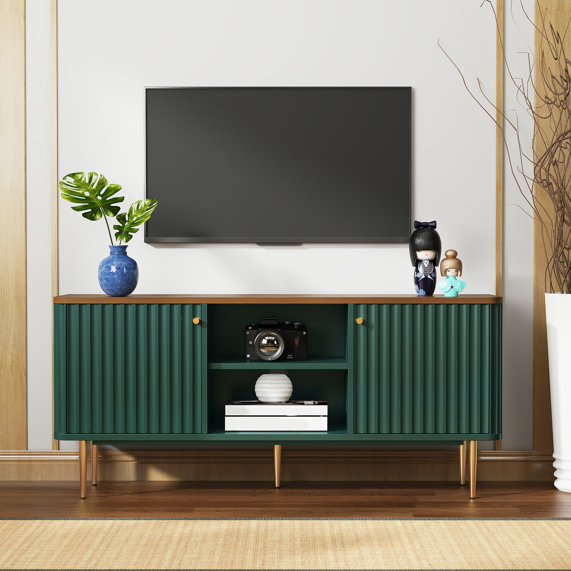 テレビ台　ローボード　木製　北欧　40インチ Amazon｜喜之木 テレビ台 テレビボード ローボード 【26-40型推奨