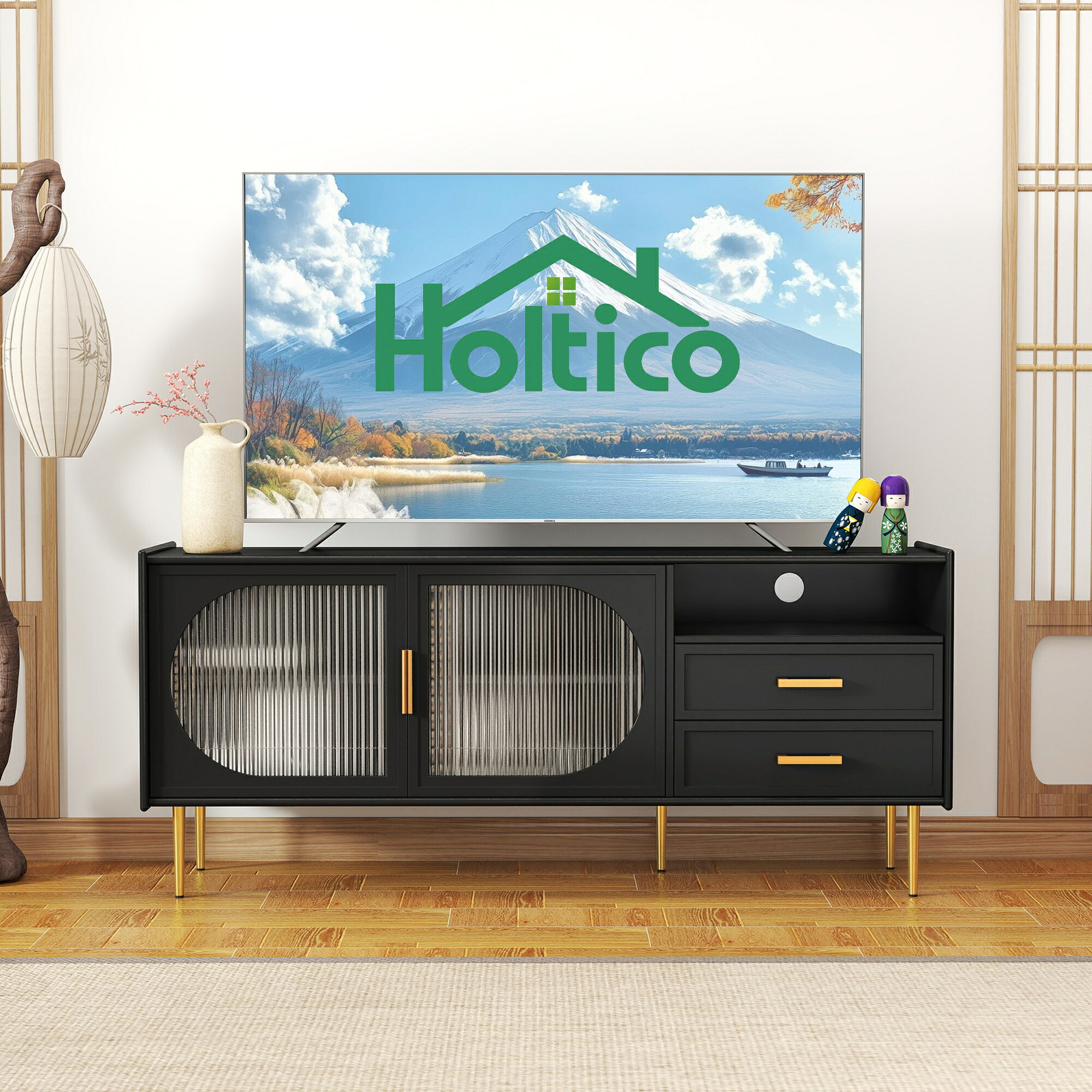 楽天市場】ゴールド（テレビ台・ローボード｜収納家具）：インテリア