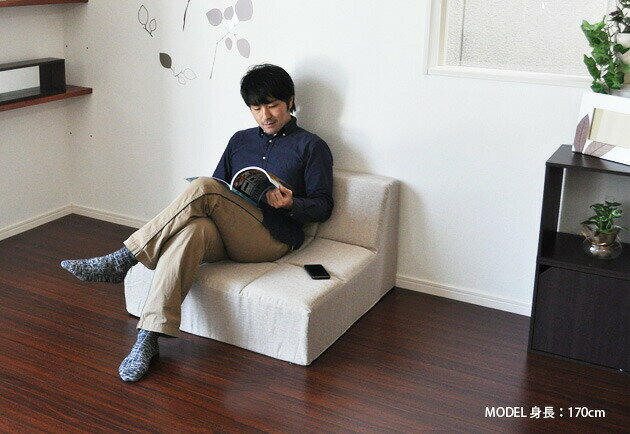 ローソファ フロアソファ 日本製 1人掛け用 【Flekan Sofa フレカンソファ】 （5カ...