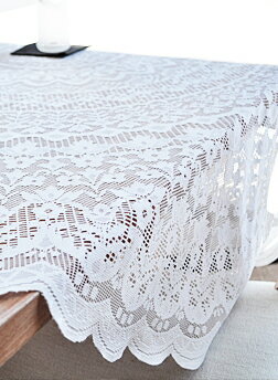 テーブルクロス レース 円形 撥水加工 日本製 【Bonteボンテ】<直径約150cm円形タイプ>