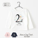 楽天Dessert Apparel【長袖Tシャツ】名入れ キッズ ベビー バースデー02 ギフト 80 90 100 110 130 150 名前入り 出産祝い 誕生日 男の子 女の子 赤ちゃん服 子供服 ジュニア ネーム おしゃれ かわいい 人気 おそろい 双子 兄弟 姉妹 スポーツ 運動会 イベント 記念フォト ロンティ