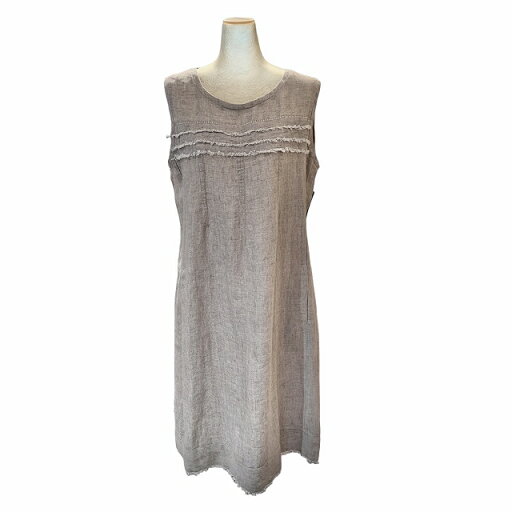 tonet リネン フリンジ ノースリーブ ワンピース【select-shop】【セレクトショップ】【レディースファッション 30代 40代 50代 60代】 tonet リネン フリンジ ノースリーブ ワンピース【select-shop】【セレクトショップ】【レディースファッション 30代 40代 50代 60代】