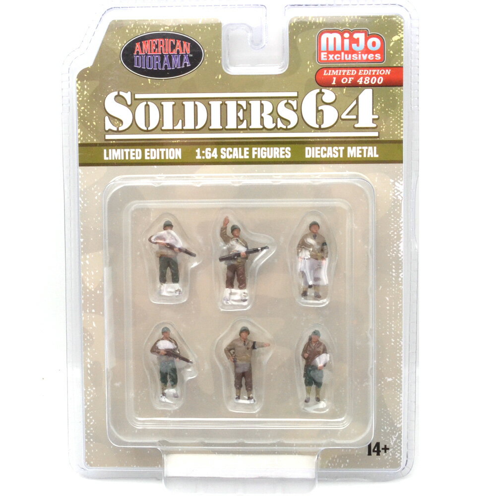 MiJo TOYS EXCLUSIVE AMERICAN DIORAMA-1:64 FIGURES - SOLDIERS 64MiJo TOYS限定 アメリカンジオラマ 1:64スケールフィギア - ソルジャー64