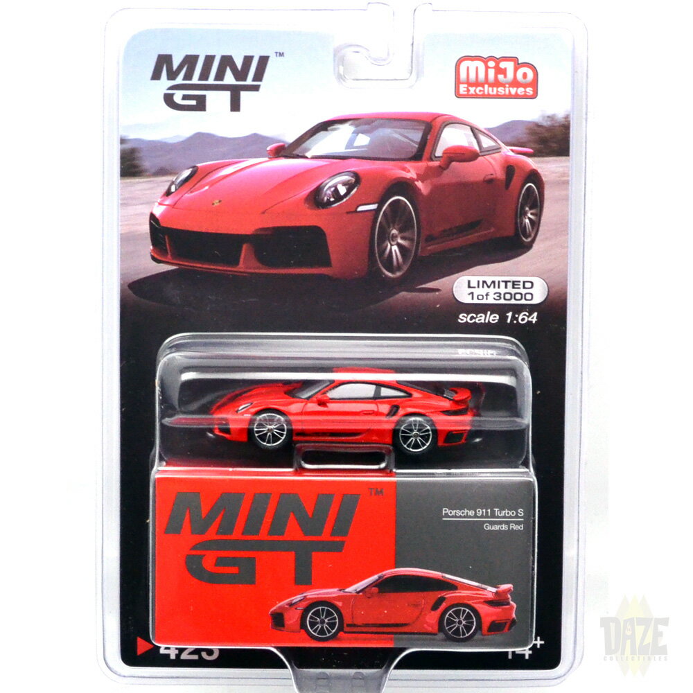 MiJo TOYS EXCLUSIVE - PORSCHE 911 TURBO S (GUARDS RED)MiJo 限定　ポルシェ 911 ターボ S (ガーズレッド)アメリカ　MiJo Toys 限定　左ハンドル