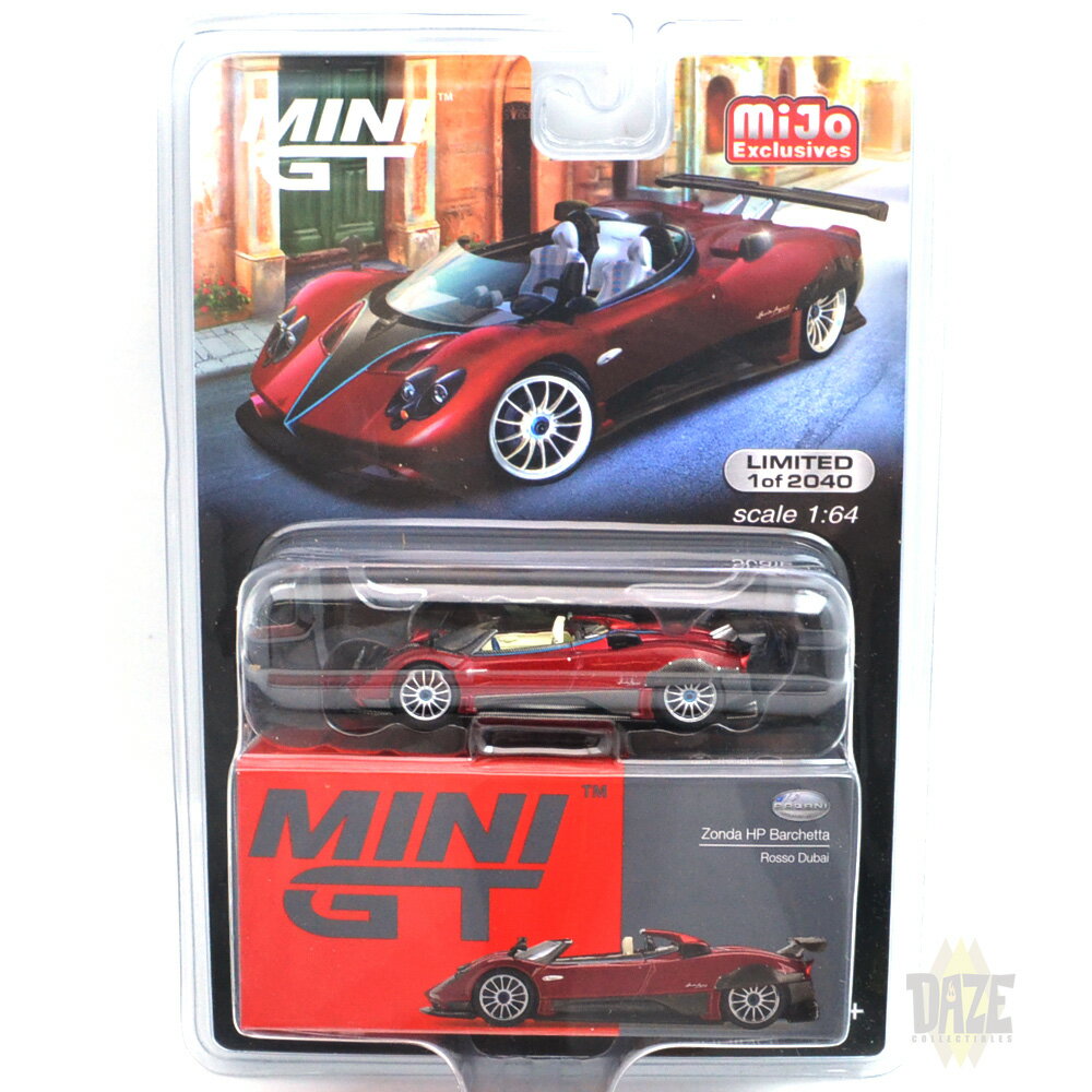 MiJo TOYS - PAGANI ZONDA HUAYRA ROADSTER (BARCHETTA ROSSO DUBAI)アメリカ　MiJo Toys 限定　パガーニ ゾンダ HP (バルケッタ ロッソ ドバイ) - 左ハンドル仕様