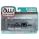 auto world 1/64 OPEN CAR TRAILER (SILVER)オートワールド オープン カー トレーラー(シルバー)