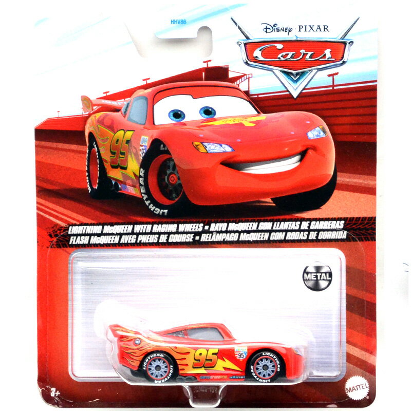 MATTEL Disney-PIXAR CARS カーズ LIGHTNING McQUEEN WITH RACING WHEELS ライトニング マックイーン ウィズ レーシング ホイール