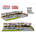 AMERICAN DIORAMA - 1/64 DIORAMA MiJo TOYS TOYS　EXCLUSIVE AMERICAN DIORAMA-1:64 RACETRACK W/AUTO WORLD (GULF) SITICKERS MiJo TOYS限定　アメリカンジオラマ 1:64スケール レーストラック・ジオラマ　ウィズ　オートワード(ガルフ)ステッカー