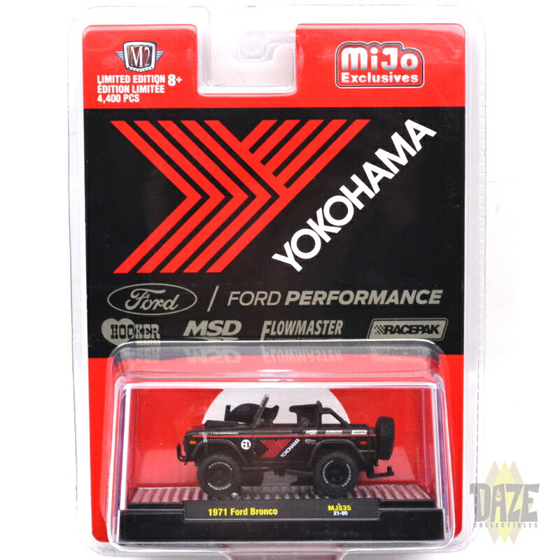 M2 MACHINE 1/64 EXCLUSIVE - 1971 FORD BRONCO - YOKOHAMA MiJo  - 1971...