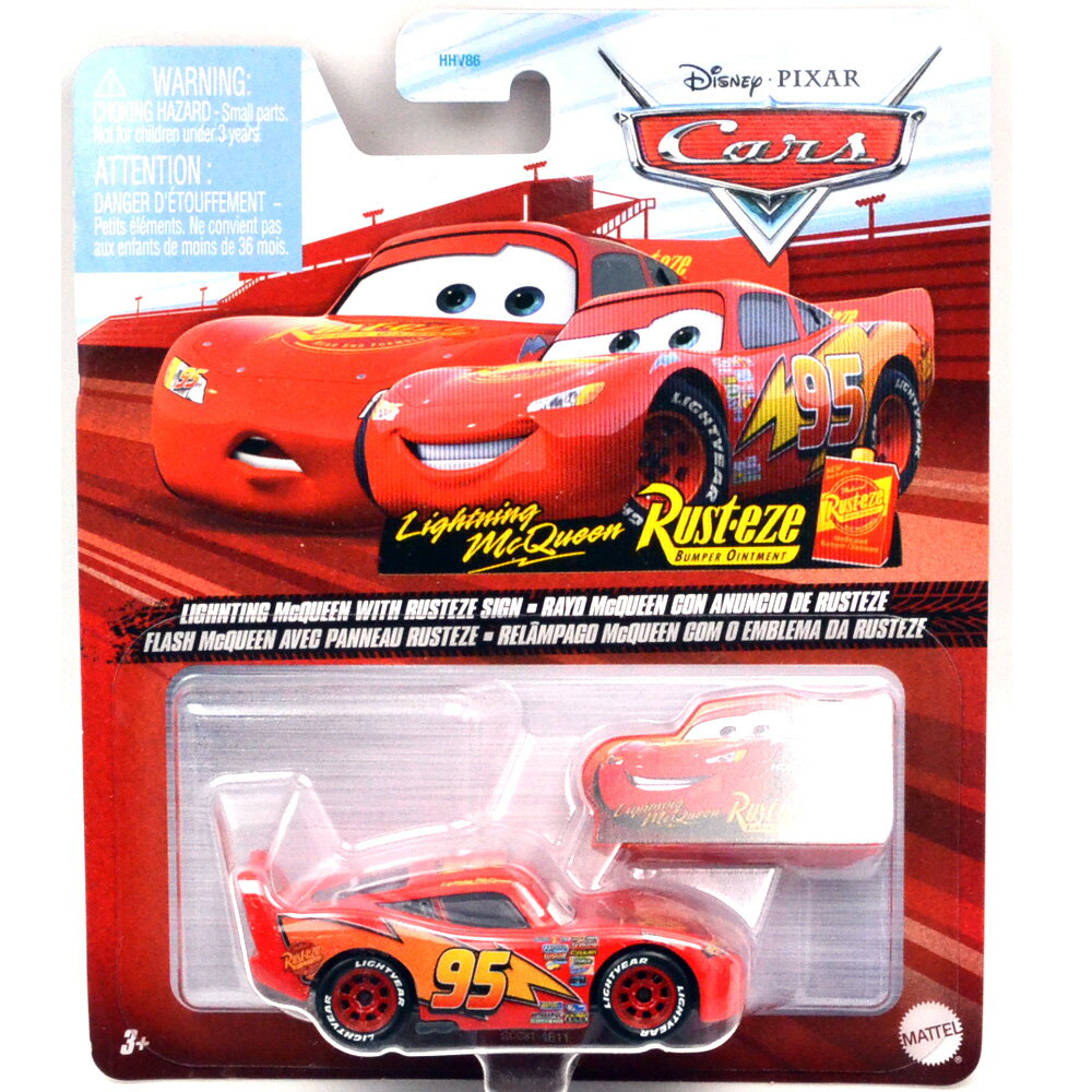 MATTEL Disney-PIXAR CARS カーズ LIGHTNING McQUEEN WITH RUSTEZE SIGNライトニング マックイーン ウィズ ラスティーズ サイン