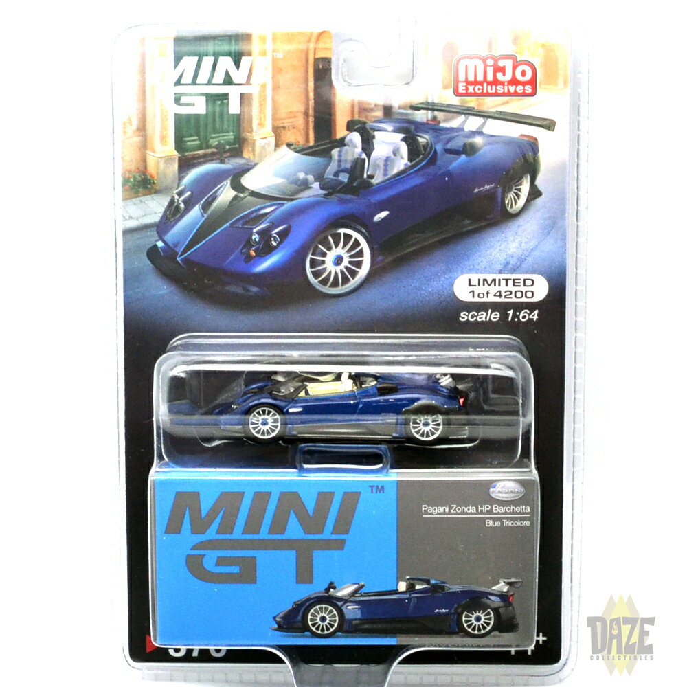 MiJo TOYS - PAGANI ZONDA HP (BARCHETTA BLUE)アメリカ　MiJo Toys 限定　パガーニ・ゾンダ HP (バルケッタ ブルー) - 左ハンドル仕様