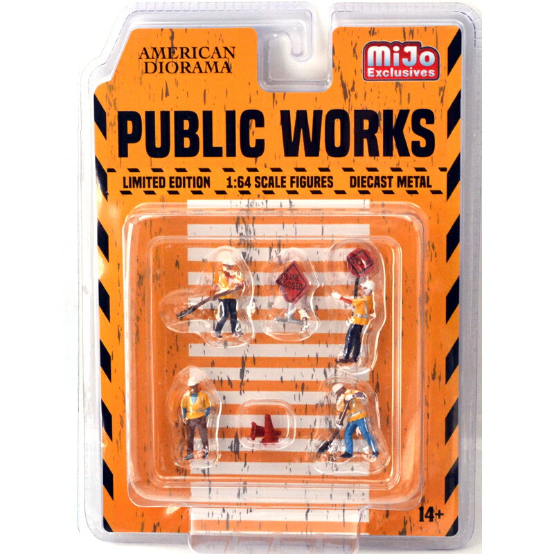 MiJo TOYS EXCLUSIVE AMERICAN DIORAMA-1:64 FIGURES - PUBLIC WORKS MiJo TOYS限定　アメリカンジオラマ 1:64スケールフィギア - パブリック・ワークス