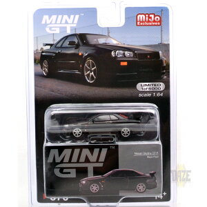 MiJo EXCLUSIVE - NISSAN SKYLINE GT-R(R34) V-SPEC (BLACK PERL) MiJo 限定　ニッサン・スカイライン GT-R (R34) V-スペック (ブラックパール)