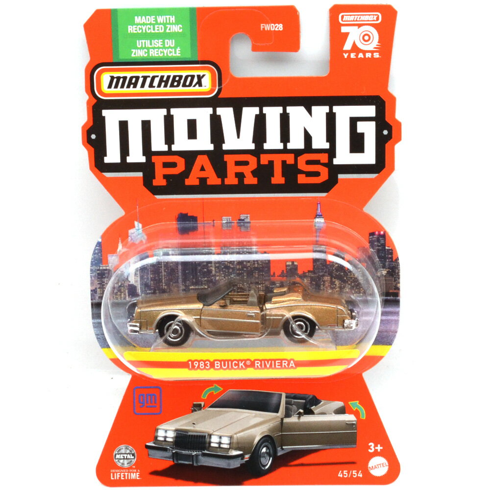 MBX MOVING PARTS - 1983 BUICK RIVIERA (GOLD)マ