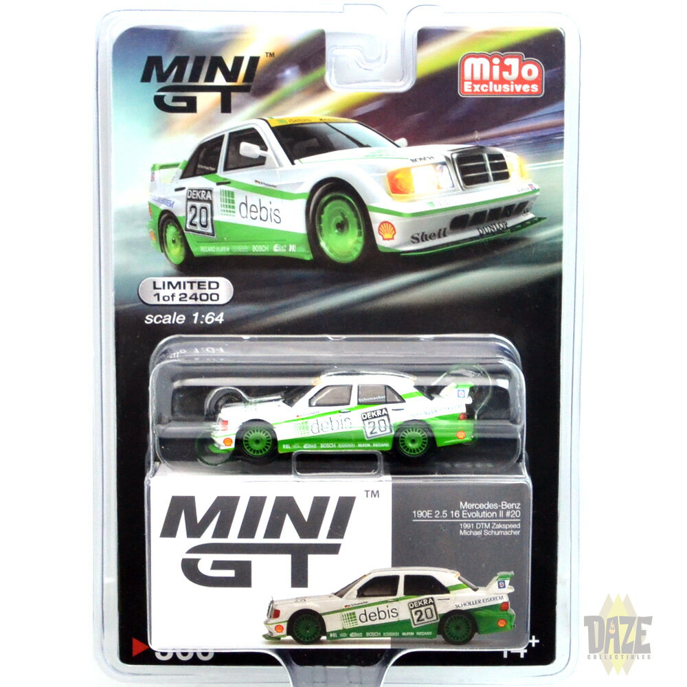 MiJo TOYS - MERCEDES-BENZ 190E 2.5 16 EVO II 1991 DTM ZAKSPEED 20 M.Schumacher アメリカ MiJo Toys 限定 メルセデス ベンツ 190E 2.5-16 エボリューション II DTM 1991 20 M.Schumacher Zakspeed