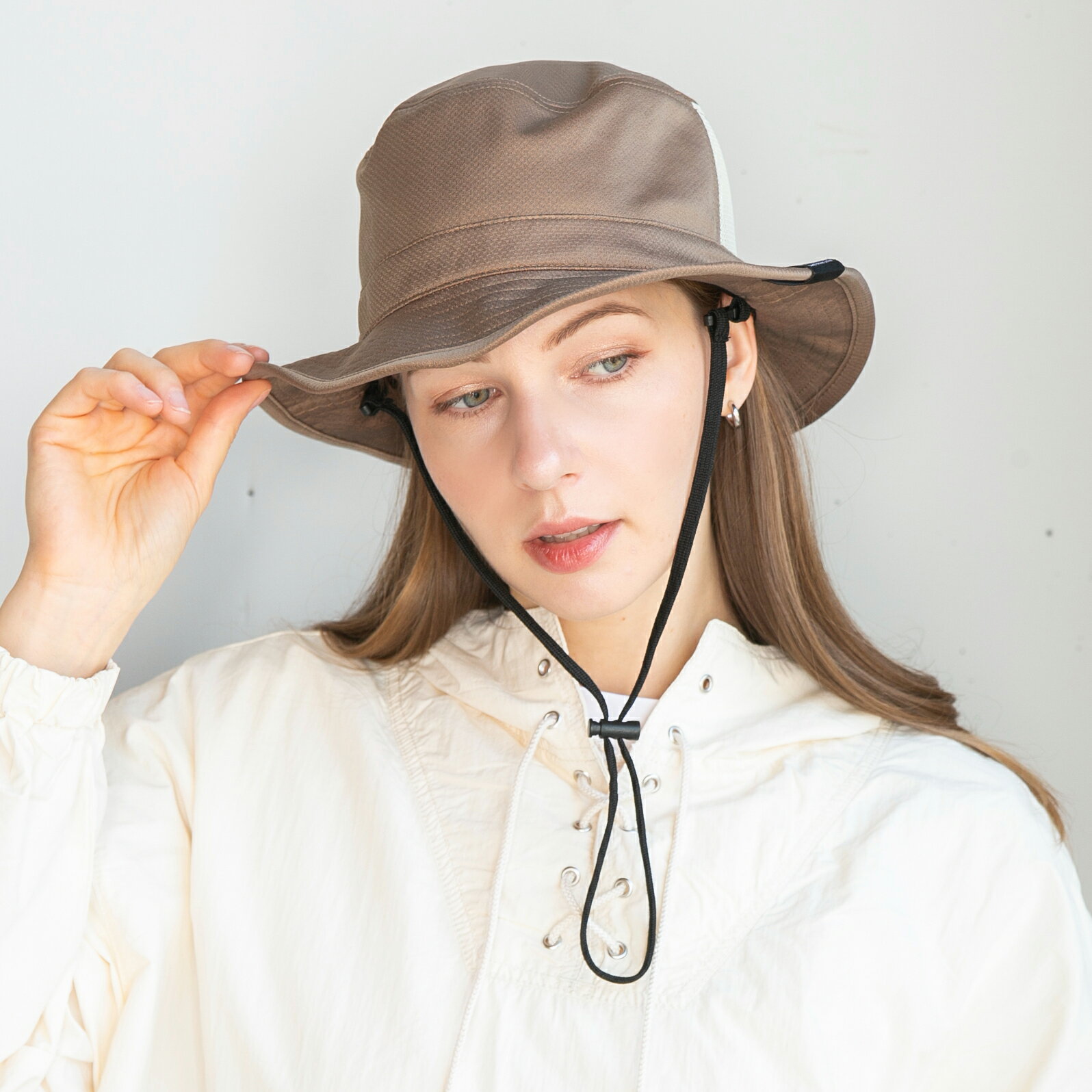 冷感バケハ ハット レディース 帽子 サファリハット 14+ イチヨン プラス / 103936