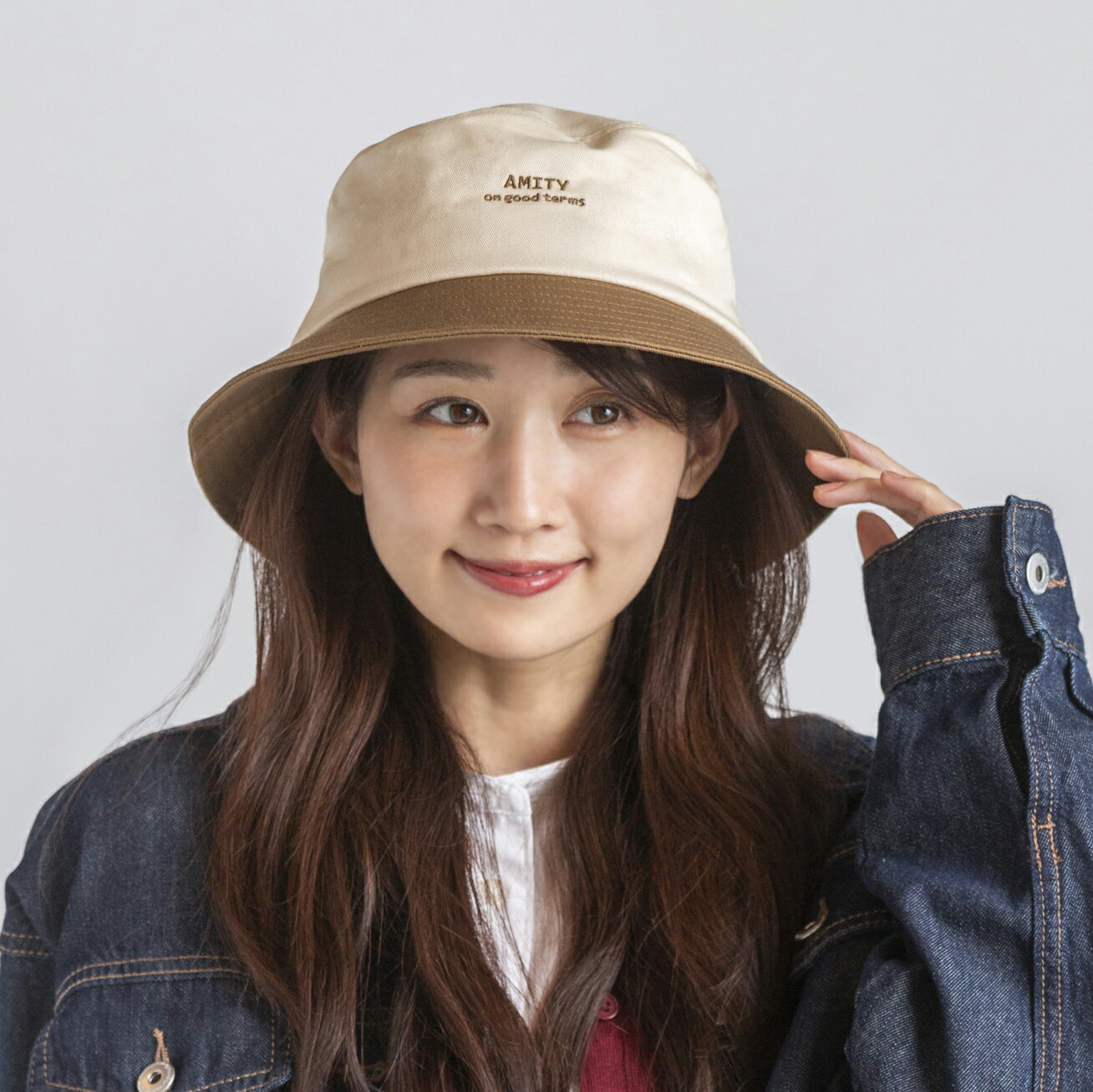 AMITY刺繍バケットハット