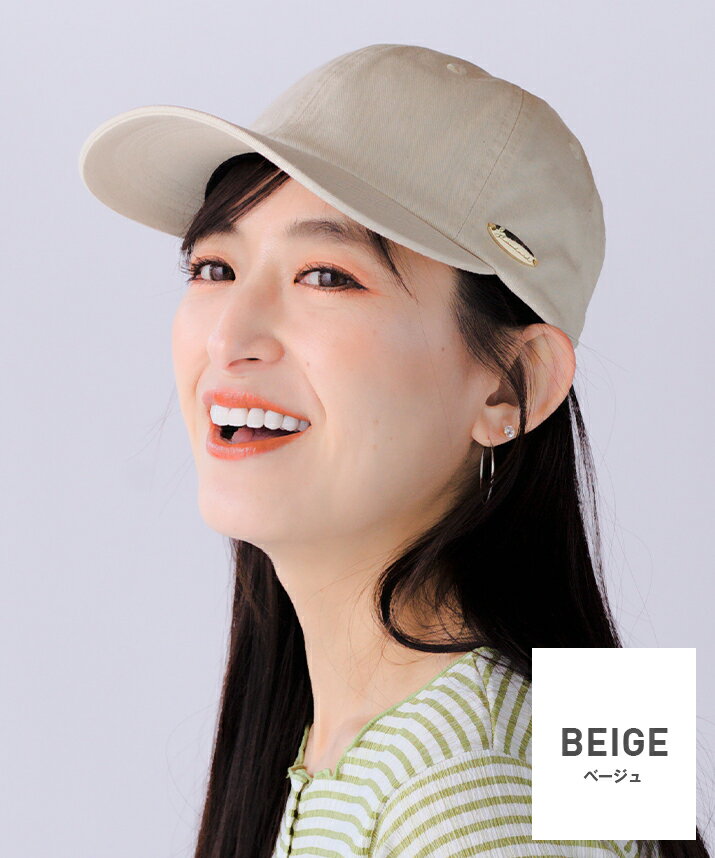 ゴールドタグキャップ キャップ レディース 帽子 秋 冬 コットン サイズ調整 UVカット 日除け お出かけ 母の日 14+ 101536 / icap0356