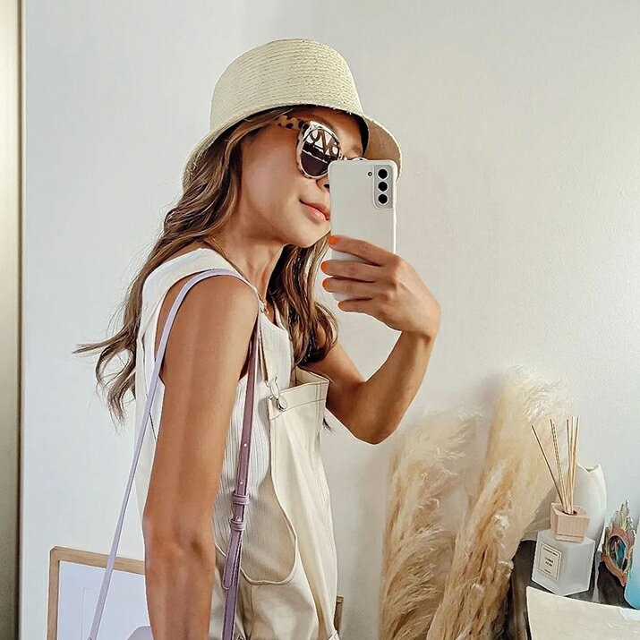 バケットハット 帽子 レディース ラフィア素材...の紹介画像2