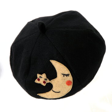 ┣┫メール便/2個1000円引き対象/帽子/キャラクターワッペン入りキッズ秋冬フェルト風ベレー帽/キッズの可愛さ惹き立てる!ワッペンがキュートなベレー帽/キッズ 14+16aw▲
