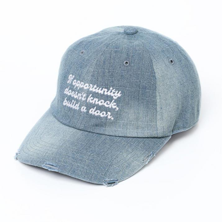 デニム刺繍キャップ キャップ レディース 帽子 コットンキャップ 14+ イチヨン プラス / 103898